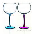 380ml κρασί γυαλί γυαλί χρωματιστό γυαλιά τζιν